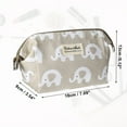 thumbnail image 3 of Vocoste 1 Pc Women Travel Makeup Bag for Business Travel Vacation Gym Khaki Nylon, 3 of 4