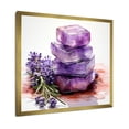 thumbnail image 2 of Designart "Lavender Soap for the Bathroom in Purple III" Floral Framed Wall Art Decor - Traditional Purple Lavender Bedroom Framed Canvas Wall Art, 2 of 6
