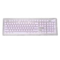 thumbnail image 1 of PBT Keycaps, High Low Layout, PBT Double Layer 108 Keys Mechanical Keyboards, 2 Color Design, Suitable for 61/87/104/108 Key Keyboard with Translucent Keycaps, 1 of 7