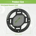 thumbnail image 6 of Unique Bargains 4 Pcs 3" Car Speaker Grills Cover Mesh Round Audio Subwoofer Protector w/ Screws Iron Silver Tone Black, 6 of 6