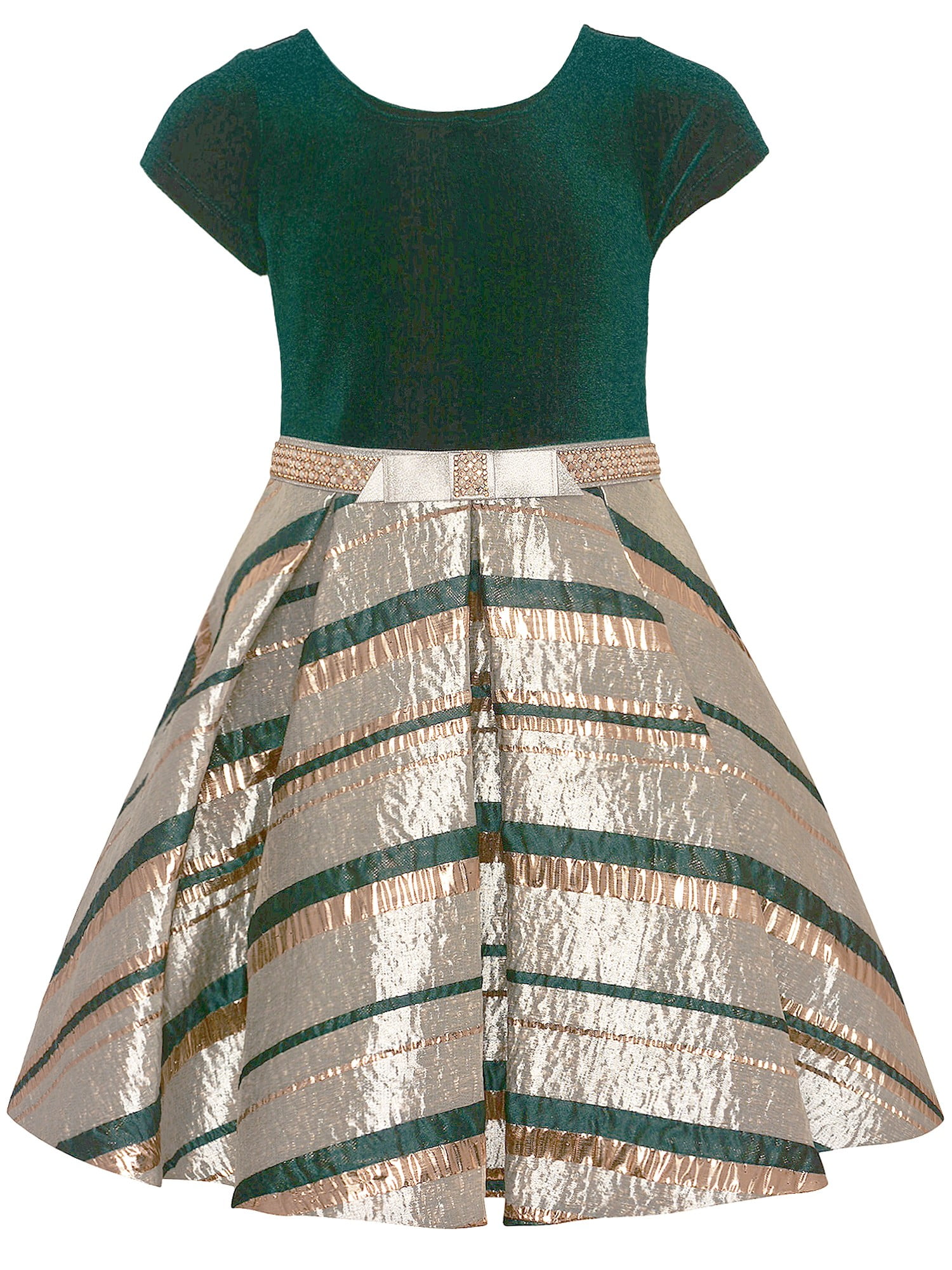 bonnie jean green velvet dress