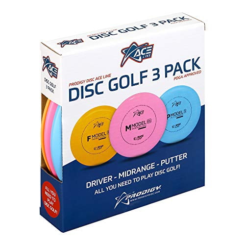 Prodigy Disc ACE Line 3 Pack Starter Set - Lighweight Disc Golf Set, Great for Beginners (Colors May Vary)