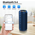 thumbnail image 5 of Portable Bluetooth Speaker, Bluetooth 5.4 Wireless Speaker with 20W HD Loud Stereo Sound, 20H Playtime, IP7 Waterproof, LED Lights, TWS Pairing, Built-in Mic, for Outdoor, Party, Home, Gift, 5 of 7