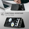 thumbnail image 3 of TECH CIRCLE Detachable Zipper Wallet Case for Google Pixel 8 Pro,Magnetic Leather Card Pocket Bag Removable 2 in 1 Case Shockproof Rubber Kickstand Back Cover for Google Pixel 8 Pro 6.7" 2023,Black, 3 of 7