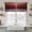 Red, variant on Dark Green Ocean Waves Kitchen Curtains 63 Inch Length, Summer Beach Coastal Abstract Tiers Curtains for Living Room Berdoom Bathroom, Light Filtering Drapes Window Treatment 2 Panels 42"Wx63"L