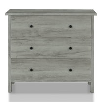 Furniture of America Abbie Farmhouse 3-Drawer Chest, Vintage Gray Oak