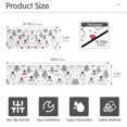 thumbnail image 3 of Yayeee Faucet Mat for Kitchen Sink 14.7" Diatomite Long Splash Guard Pad, Black Cartoon Snowmen, 2 Pack, 3 of 7