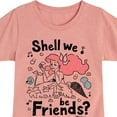 thumbnail image 3 of Disney Princess - Ariel Shell We Be Friends - Toddler & Youth Girls Short Sleeve Graphic T-Shirt, 3 of 5