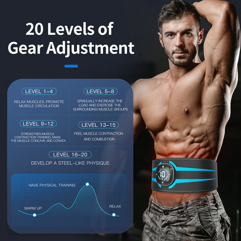 Upgrade Fitness Abs Stimulator, Ab Machine Ab Workout Equipment With Remote  Control, Portable Ab Stimulator Abdominal Toning Belt at Home Office, Gifts  For Men Women 