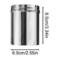 thumbnail image 3 of Stainless Steel Airtight Canister, Polished Metal Storage Jar With Screw Lid, Reusable Dry Food Container For Coffee Tea Spice Pantry Kitchen Organization, 3 of 5