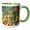 Green/White, variant on 3drose, Usa, Washington, Riverside Sp, Western Serviceberry Leaves on Lichen, 11oz Magic Transforming Mug