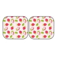 thumbnail image 5 of Lsque Hand Drawn Strawberry 2 PCS Windshield Sun Shade | CarFoldable Window Covers | Car Accessories Reflect UV for Universal Cars SUV Truck | Large, 5 of 7