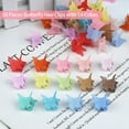 thumbnail image 3 of 50 Pieces Butterfly Hair Clips Pastel Hair Clips Mini Cute Clips Hair Accessories for Hair 90s Girls Women with Box Package, Matte Colors, 3 of 14
