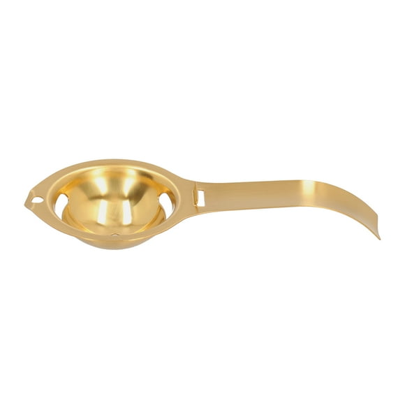 Egg Yolk White Separator, Stainless Steel With Long Handle, Quick 3 Second Separation, Fits Different Size Bowls Cups, Egg Knocker Function For Baking, Cake Making And