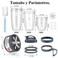 thumbnail image 3 of JDFNVFK 17 Piezas Repuesto para Nutribullet, con Aspas Nutribullet Original Reemplazo de Bases, 3 Vaso Nutribullet Original y Junta de Goma, Compatibles con Licuadora Nutribullet Original 600W/900W, 3 of 7