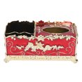 thumbnail image 1 of Soporte para caja de pañuelos ANGGREK Con Flor Dorada Y rosa Esmalte Acrílico para baño, 1 of 7