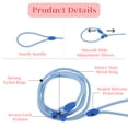 thumbnail image 3 of Unique Bargains Slip for Dogs 5FT No-Pull Dog Leash with Comfortable Rope Design Heavy Duty Training for Small Medium Dogs Blue, 3 of 6