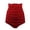 Red, variant on Daznico Women's Ruched High Waist Bikini Bottom, Tummy Control Swim Shorts,XL