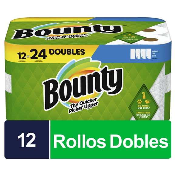 BOUNTY TOALLAS DE PAPEL BLANCAS CONT. 12 ROLLOS Bounty Full Size Sheet