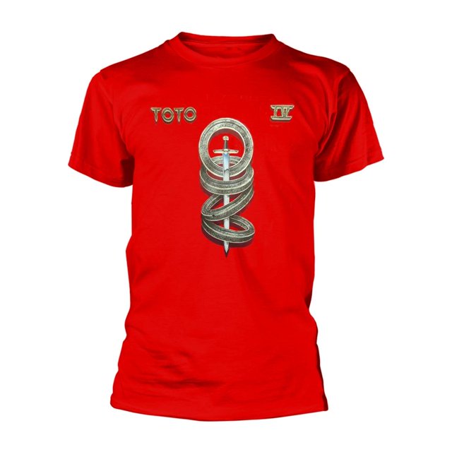 Toto - Camiseta IV para Adultos Unisex (Rojo)