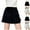 Black, variant on Girls Jean Skirt White Elastic High Waist A Line Cargo Denim Skirt Size 5T-16