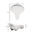 thumbnail image 3 of Asiento Para Bicicleta PIAGO Montaña Ultra Confortable Textura Rombos blanco 10761, 3 of 7