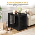 thumbnail image 3 of 31.9"Dog Crate Furniture with Barn Door,Wooden Pet Cage End Table for Small Medium Dogs up to 44 lb, 3 of 8
