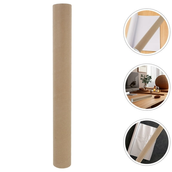Raindrops 4pcs Round Cardboard Shipping Tubes Kraft Paper Mailing Tube With End Caps Reusable Transport Tubes For Artwork Posters Blueprints