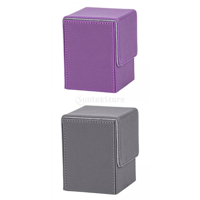 Carta de mazo,baraja de cartas tarjetero caja de baraja de almacenamiento de cartas,100 Deck Box Deck Case Tarjetero,caja de almacenamiento de caja de cubierta de de juego titular Hugo Carta de mazo