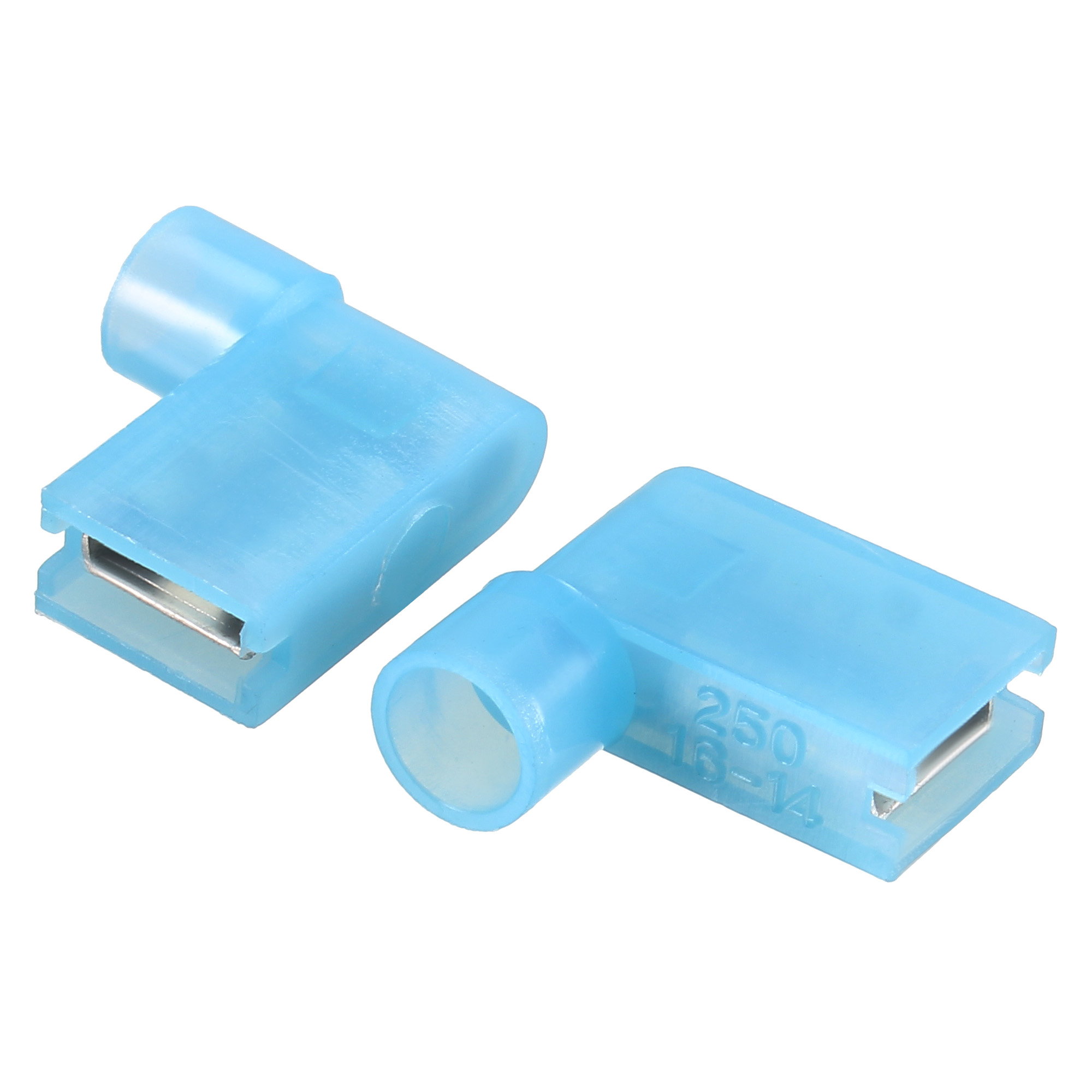 30pcs 6.3mm Quick Splice Wire Terminals Flag Shaped Spade Connector