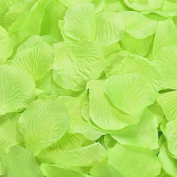 ERDOUY 1000 Pieces Rose Petals Artificial Flower Petals for Wedding Party Decoration Light Green