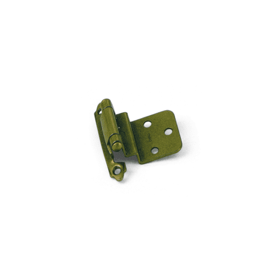 Laurey 28605 3/8" Inset Self-Closing Hinge - Antique Brass Pair