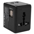 thumbnail image 5 of Universal Travel Adapter Multiple Color Power Adapter All-In-One with 2.1a USB Power Charger Converter Black EU US AU, 5 of 5