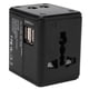 thumbnail image 5 of Universal Travel Adapter Multiple Color Power Adapter All-In-One with 2.1a USB Power Charger Converter Black EU US AU, 5 of 5