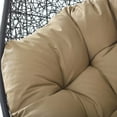 thumbnail image 7 of Swing Lounge Chair, Black Brown, Modern Contemporary Urban Design, Outdoor Patio Balcony Cafe Bistro Garden Furniture Hotel Hospitality, 7 of 7