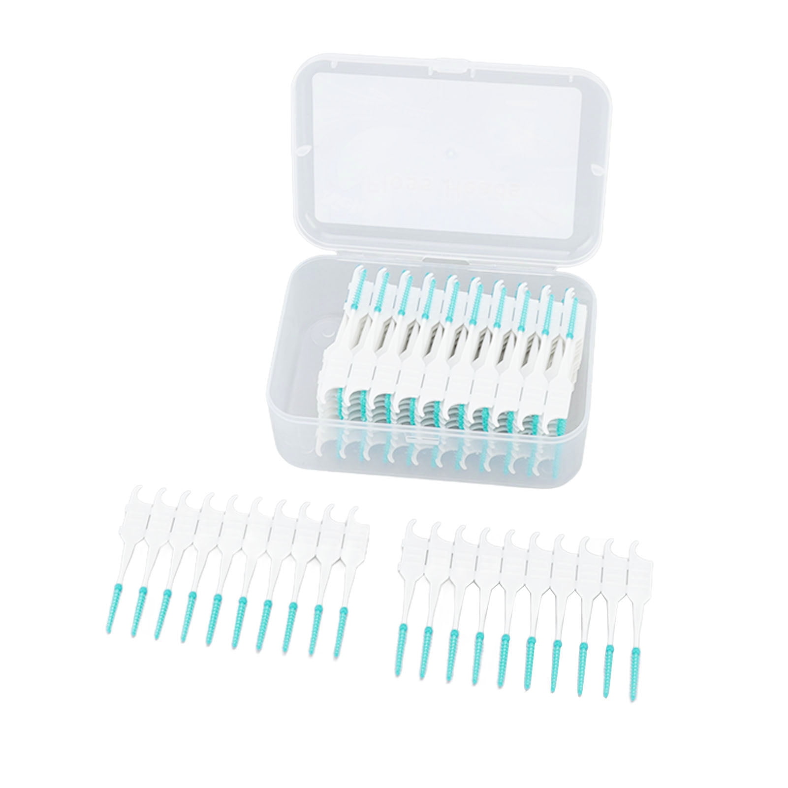 Floss Toothpick Brush, Interdental Brush Silicone Head For Travel Mint ...