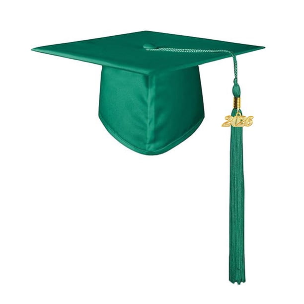 Gorro de graduación unisex mate con borla del año 2026, accesorio para adultos, ideal para la escuela secundaria, licenciatura y maestría.