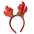 thumbnail image 1 of Bearachild Diademas navideñas para fiesta, regalo para niños, accesorios para el cabello para Festival, adornos de cuernos brillantes, diadema de alce, Kits de decoración para fiestas Rojo Bearachild HA069516-01, 1 of 6