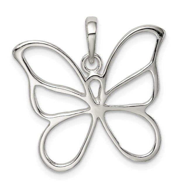 925 Argent Sterling Collier Papillon Pendentif Insecte Arachnide