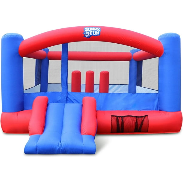 Sunny & Fun Bounce House, Nylon Inflatable Bouncy House for Child