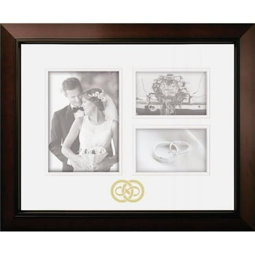 Campus Images MPFFWG01 Forever Multi-Photo Frame with White Mats & Gold Imprint