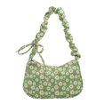 thumbnail image 1 of Bolso Hombro Floral Verano Bolso Axila Fruncido para Mujer (verde), 1 of 7