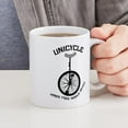 thumbnail image 4 of CafePress - Unicycle Mobile Device Mug - 11 oz Ceramic Mug - Novelty Coffee Tea Cup, 4 of 4