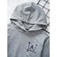 thumbnail image 5 of Zaldita Girls Sweatshirt Hooded Girls Long Sleeve Crop Tops Butterfly Print Kids Hoodies Pullover Grey 16, 5 of 7