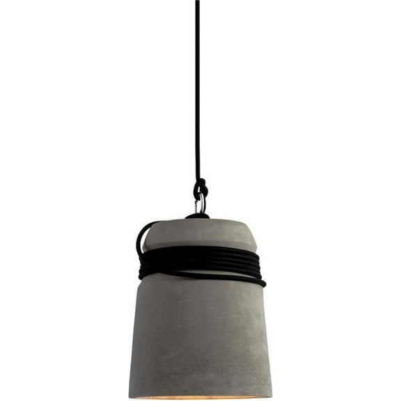 Industrial Style Cement Pendant Light, Farmhouse Concrete Pendant Lighting, Vintage Rustic Pendant Light Fixture, Retro Minimalism Simple Pendant Lamp for Dining Room Kitchen Island Over Table