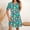 Multicolor#2, variant on Viikei Womens Dresses for Wedding Guest,Casual Floral Print Short Sleeve Dress,Women's Short Sleeved Dress with Floral Print Round Neck Dress Sky Blue XXL