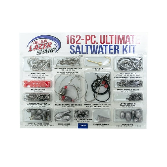 Eagle Claw Lazer Sharp Ultimate Saltwater Fishing Terminal Kit