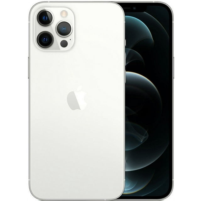 Refurbished Apple iPhone 12 Pro A2341 (Fully Unlocked) 512GB Silver w/ Wireless Earbuds