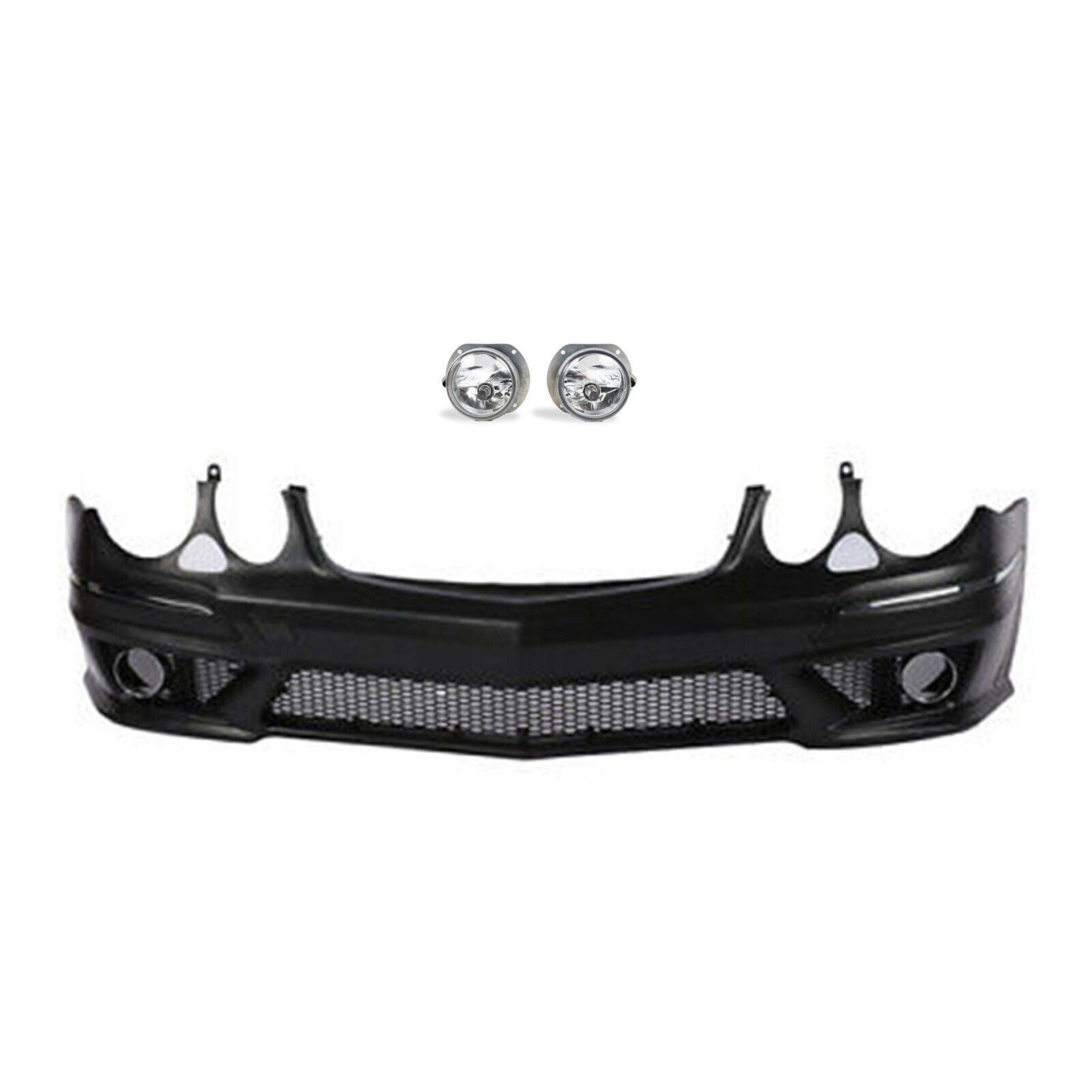 Front Bumper Body Set with PDC Hole Fit for 2007 2008 2009 Mer-ce-des W211 E-Class E63 AMG Style
