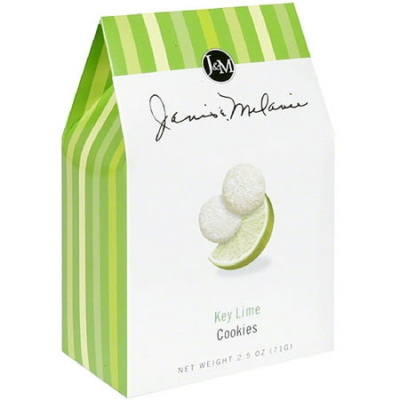 Janis & Melanie Key Lime Cookies, 2.5 oz, (Pack of 12)